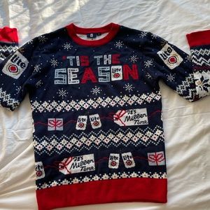 Miller lite Beer  Christmas sweater size medium ugly sweater Christmas party